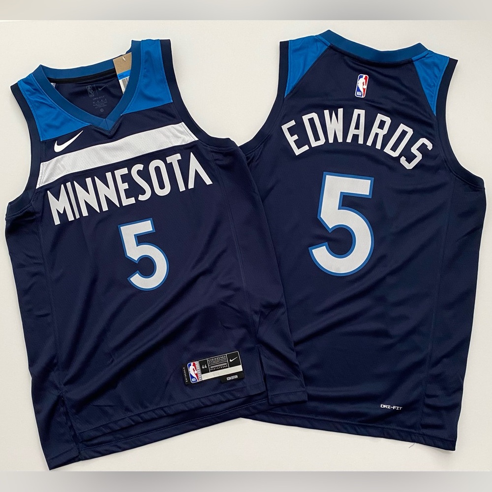 Anthony Edwards Minnesota Timberwolves Jersey size S to 2XL